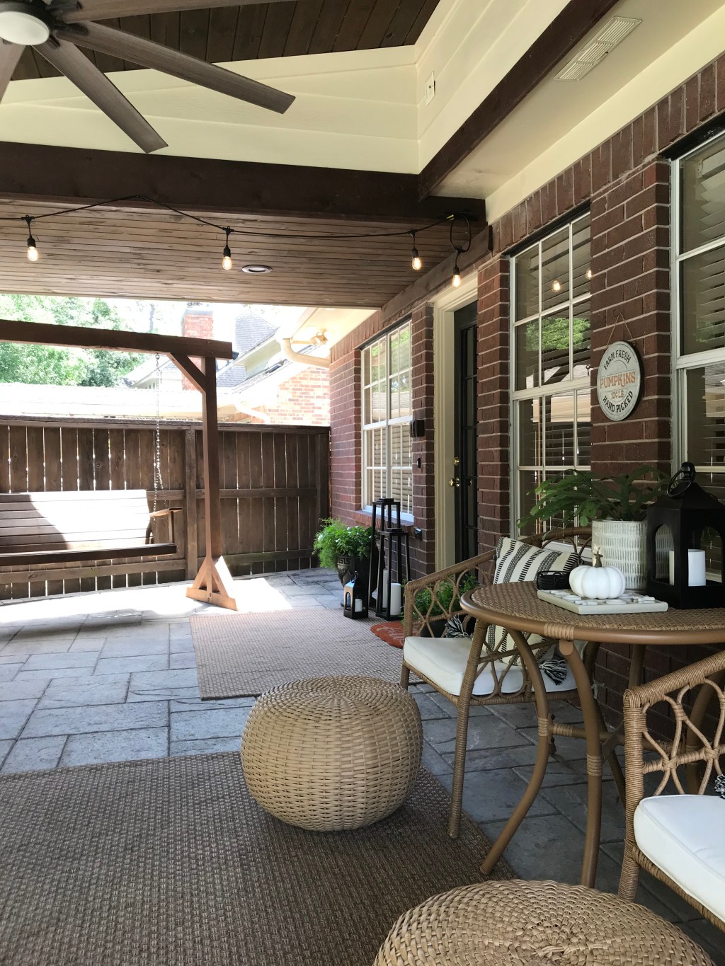 Fall Patio Decor